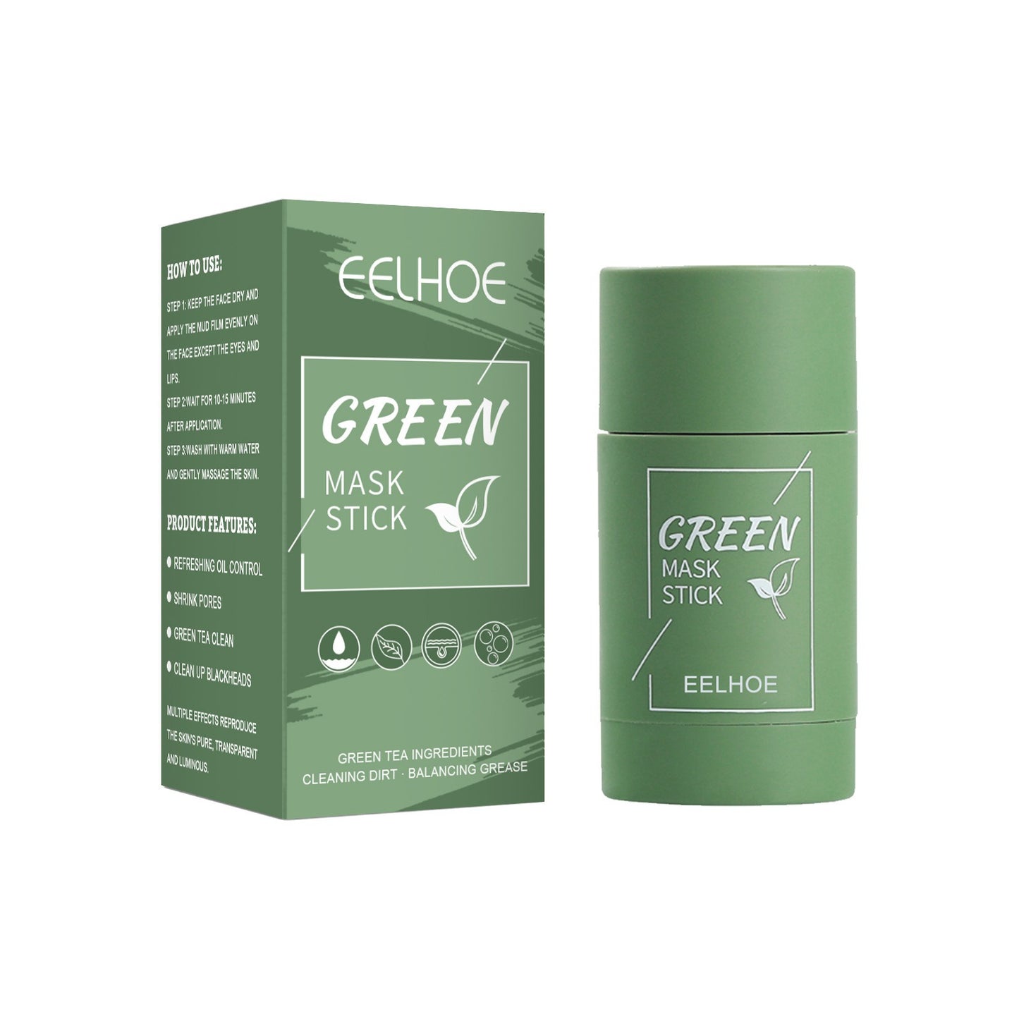 Green Tea Solid Facial Mask Stick