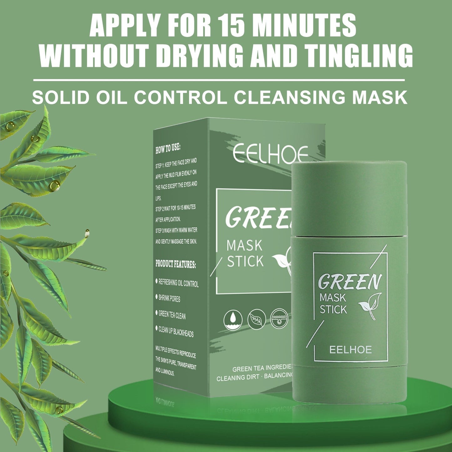 Green Tea Solid Facial Mask Stick