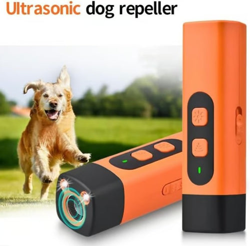 Ultrasonic Rechargeable Dog Repeller with LED Flashlight